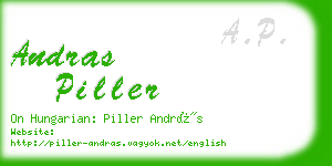 andras piller business card